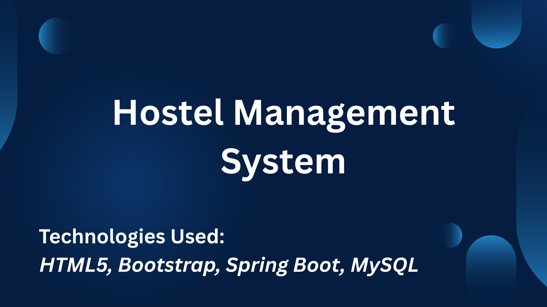 Hostel Management System